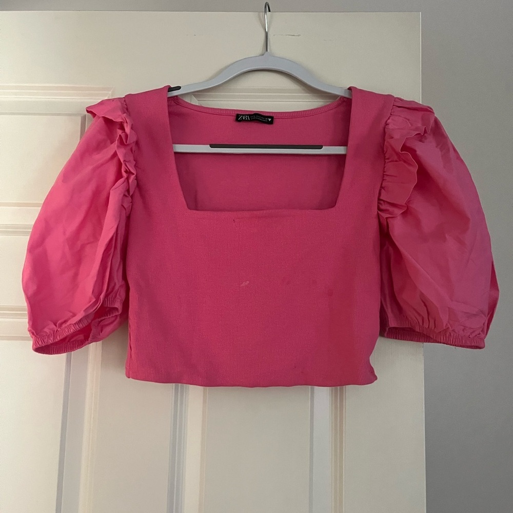 ZARA Puff Sleeve Top